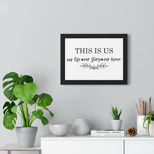 This Is Us Premium Framed Horizontal Poster